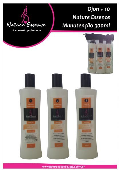 Kit Ojon+10 300ml - 3 Passos Nature Essence